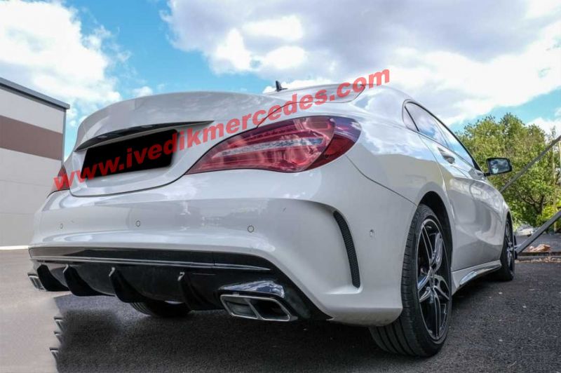 MERCEDES W117 CLA 45 DIFÜZÖR & EGZOZ SETI 16-19 SILVER EGZOZ ILE