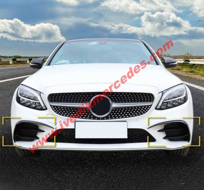 MERCEDES W213 2016-2019 E & C238 COUPE E63 ÖN TAMPON BIÇAKLARI