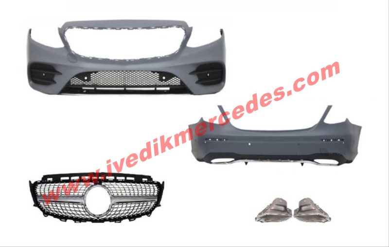 MERCEDES W213 E SERİSİ OEM AMG SET (ÖN ARKA TAMPON, DİAMOND PANJUR,EGZOZLAR)